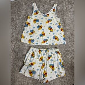 Disney Winnie the Pooh Pajama Set Small Tank Top Cotton shorts